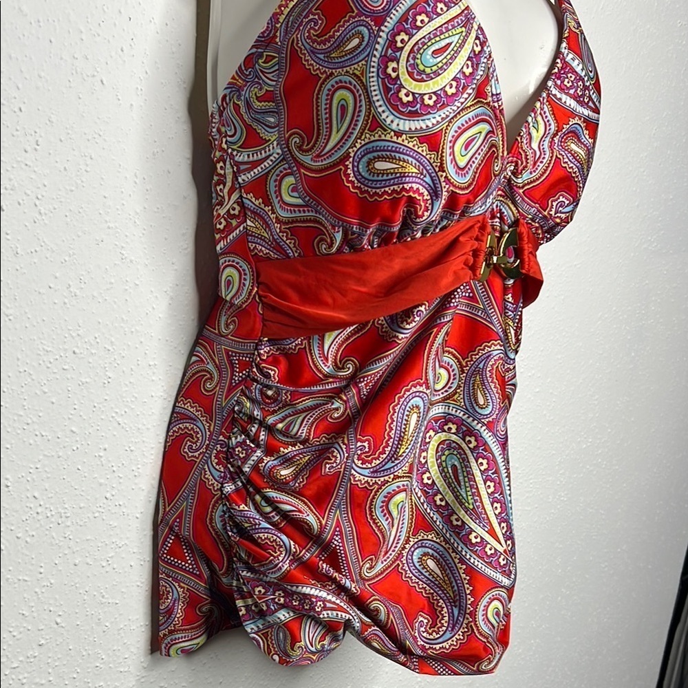 ANTONIO MELANI Red One Piece Swimwear - Picture 3 of 5
